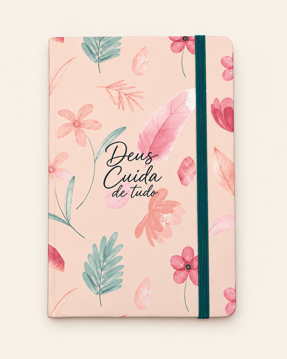 Caderno Anotz Classic – Deus Cuida de Tudo Floral